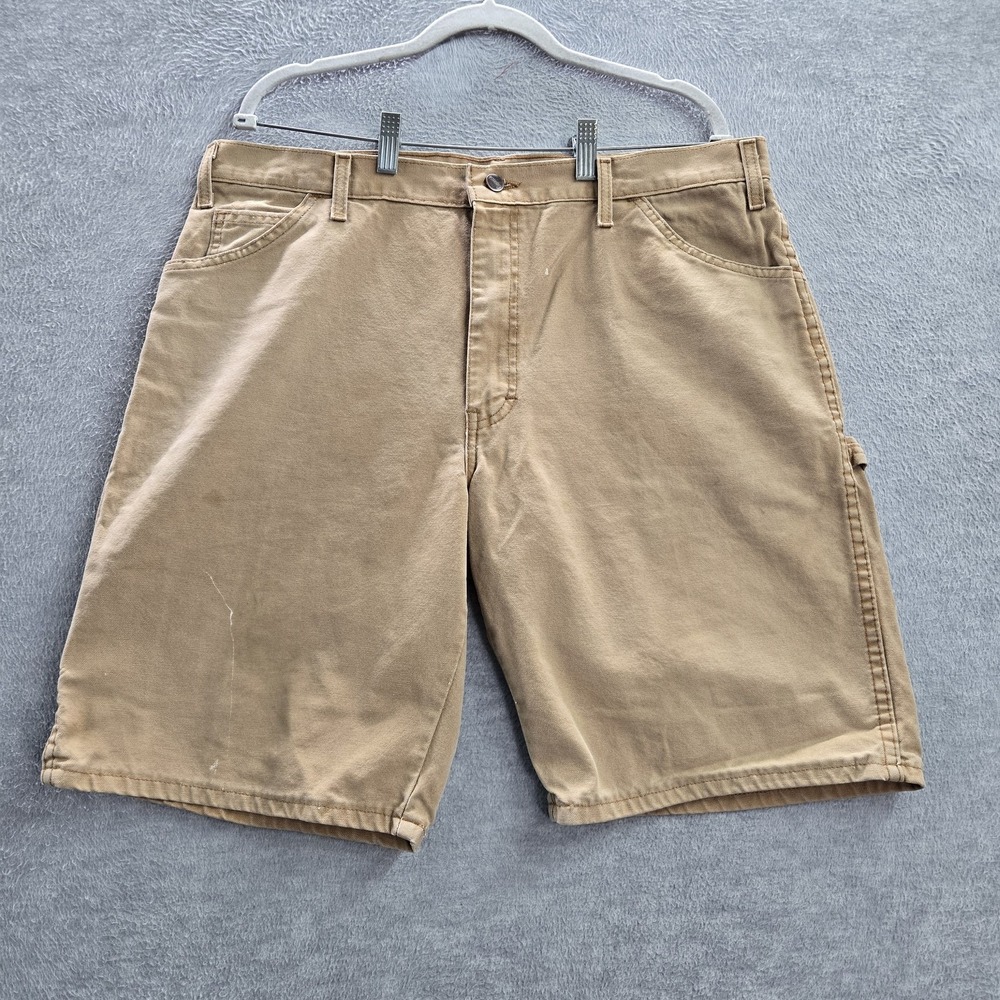 Dickies Shorts 38 Beige Chino Workwear Canvas READ